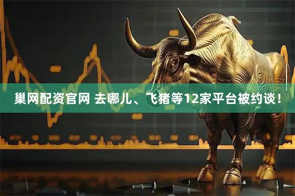 巢网配资官网 去哪儿、飞猪等12家平台被约谈！